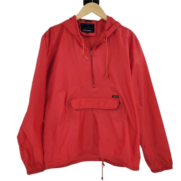Cooper Other - Vintage Cooper Red Windbreaker Hoodie 90s Y2K Unisex M Packable Retro St…